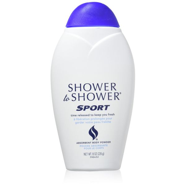 SHOWER TO SHOWER Body Powder Sport 8 oz (Pack of 3)