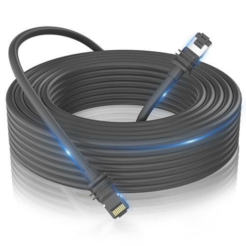 RAAVEE Starlink Gen 3 33FT/10M Waterproof Ethernet Cable Replacement for Starlink Accessories | Gray