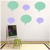 azutura Speech Bubble Circular Shape Wall Sticker Pack Gold Metallic