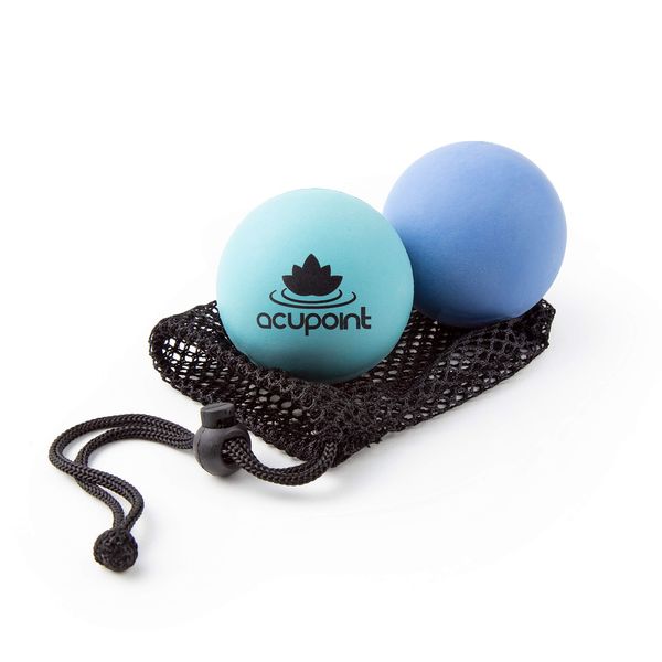 Acupoint Physical Therapy Massage Balls - Ideal for: Yoga, Deep Tissue Massage, Trigger Point Therapy and Self Myofascial Release Physical Therapy Equipment