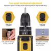 Hammer Drill Cordless Brushless Impact Driver Combo Kit With 2 Battery & Charger