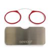 (si-o) Seeoo Nose Clip Reading Glasses - red
