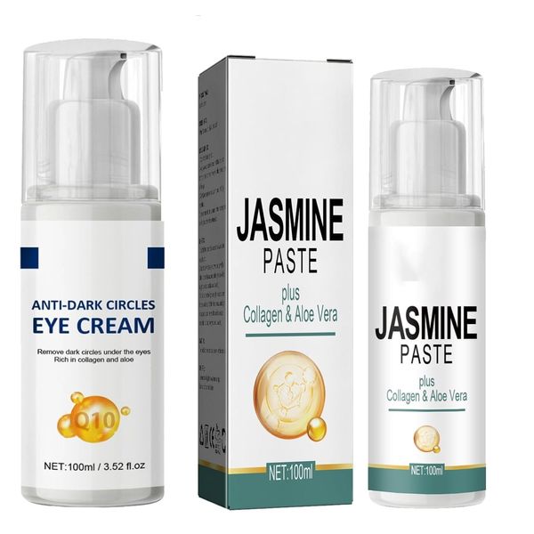 Jasminsalbe Plus,Augencreme Gegen Falten,Jasmin Salbe Augenringe,Jasminsalbe Schlupflider,Jasminsalbe Schlupflider,Kaluofan Jasminsalbe Plus,Augenringe entfernen Augenpflege Eye Cream 2pcs