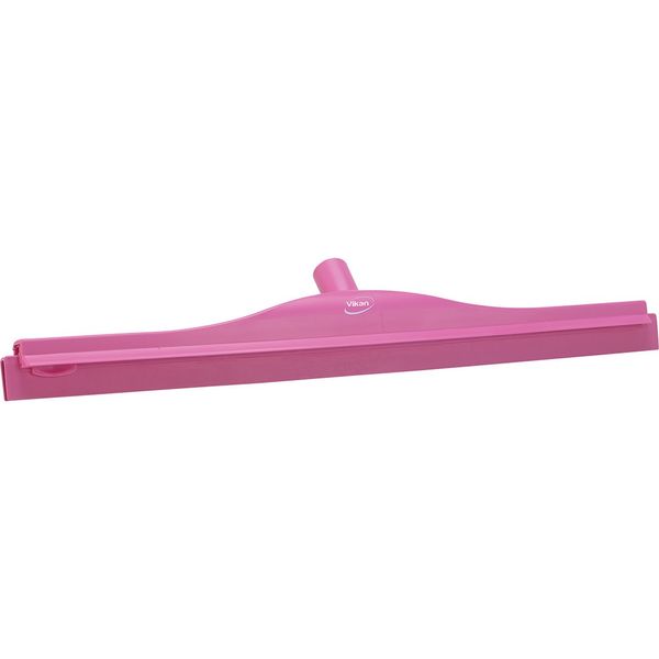 Vikan Squeegee,Ultra Hygiene,Dbl Blade,24",PP/RB,PK, 7714, Pink