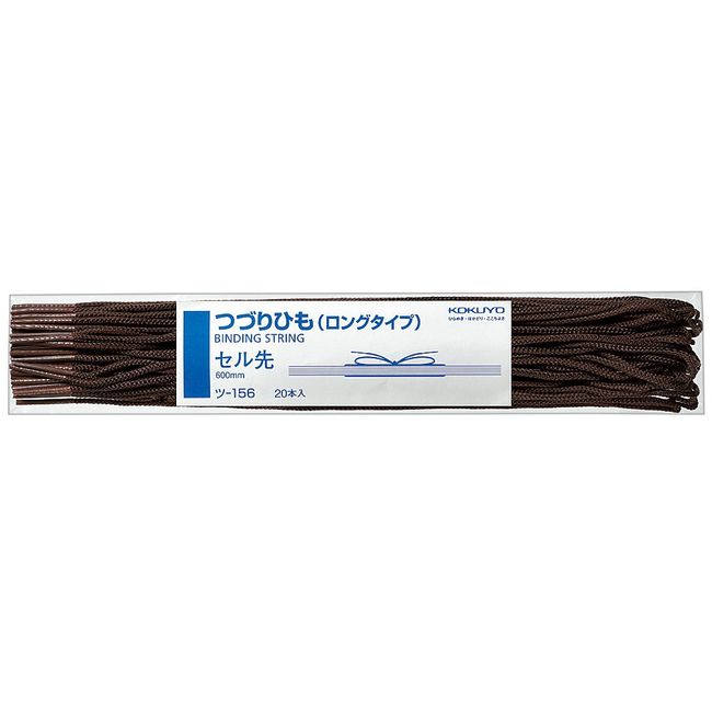 Kokuyo Tsu-156 Tsuzori String, Cell Tip, Length 23.6 inches (600 mm), 20 Pieces, Dark Brown