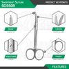 3 Pcs Shortbent Suture Stitch Scissors Curved 3.5" Medical Veterinary Set