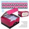 Elegant Lashes Individual Single Medium Black Lashes (Pro Dozen Pack - 12 Trays)