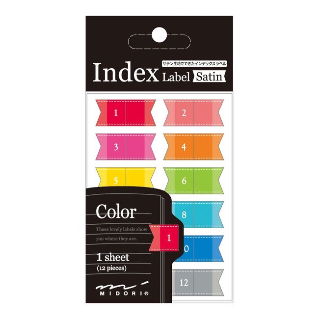 Midori Index Label Satin Color Pattern 83493006