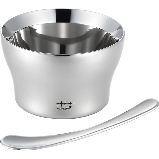 Yoshikawa YJ3360 Ice Cream Cup Set, Stainless Steel, Polisher Syndicate