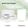 LANBENA Blackhead Mask with 60 pcs Strips, Blackhead Remover Peel pff Mask, Nose Plants Pore Cleanser Purifying Face Mask(1.05oz/30g)