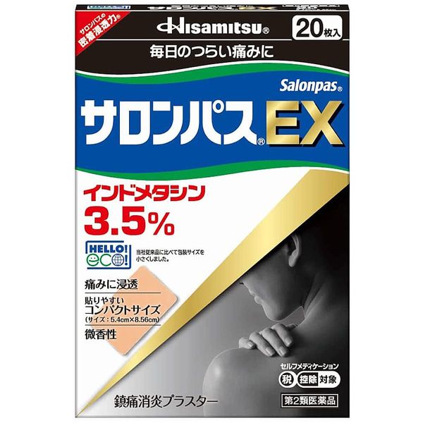 【第2類医薬品】サロンパスEX 20枚 ×2