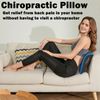 Back Stretcher Pillow - Back Pain Relief, Support for prolonged Sitting (Blue)