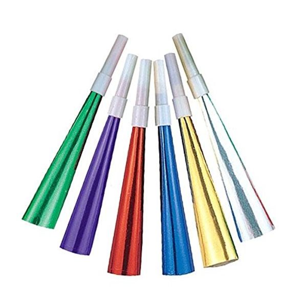 Amscan High Count Horns, 9', Multicolor