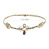 Lurrose Makeup Headbands Iron Circlet Headband Gold Hair Hoop with Jewels Mental Hair Clasp Cosplay Hair Band for Girls Women Kids Makeup Headband