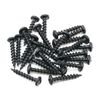 1000 Pack #8 x 1" Coarse Deep Thread Pan Head Screws Black Phosphate Wood Mdf