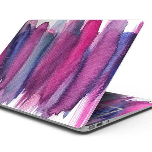 Design Skinz Violet Mixed Watercolor Full-Body Wrap Scratch Resistant Decal Skin-Kit Compatible with MacBook 13" Air M1 (A2337)