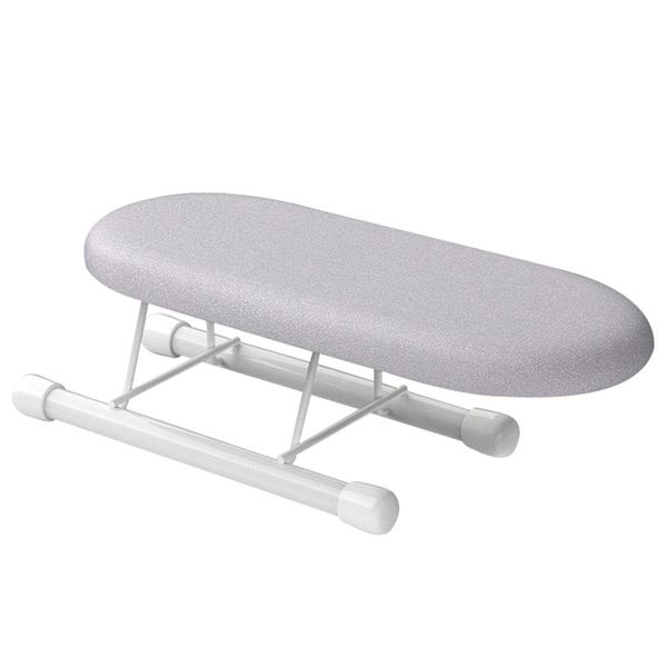 Mini Ironing Board Portable Sleeve Tabletop Foldable Heat Resistant Compact Portable Ironing Board with Removable Washable Cloth Cover for Clothes, Socks, Sleeves, Cuffs, Collar