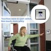 Olideauto Waterproof Touchless Hand Wave Sensor Button Olide-513N for Exterior Door,Wired Square 4.5'' Handicap Wave Sensor Single Button Olide-513N