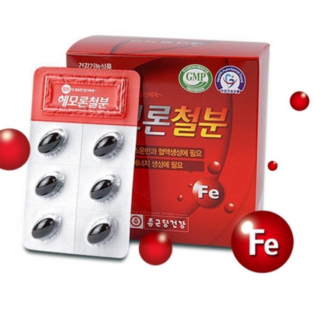 Asu Chong Kun Dang Health Hemoron Iron 60capsules 2ea 2 months supply, 2ea