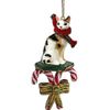Conversation Concepts Tortoise & White Cornish Rex Candy Cane Ornament