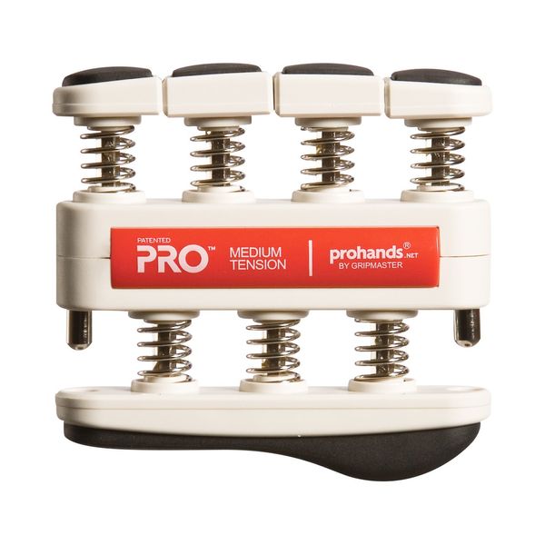 PROHANDS PRO Hand Exerciser, Finger Exerciser (Hand Grip Strengthener), Spring-Loaded, Finger-Piston System, Isolate and Exercise Each Finger, (7 lb Medium Tension, Red-Pro)