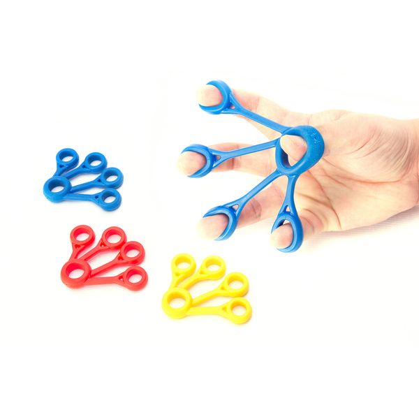 Finger Stretcher Hand Resistance Bands Hand Extensor Exerciser Finger Grip Strengthener Strength Trainer Gripper set for Arthritis Carpal Tunnel Exercise Guitar and Rock Climbing 3 pack(Extensor)