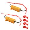 2PCS 50W 6Ohm LED Load Resistors - Fix LED Bulb Hyper Flash Turn Signal Blink Error Code LED License Plate Light or DRL