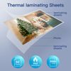 MAXDONE Premium Clear Thermal Laminating Pouches 50-Pack Laminating Sheets