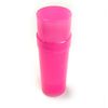 (24) Empty Clear Plastic Deodorant Containers - 2.2 Oz Cylinders (Pink)
