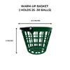 Par West Range Ball Basket, Warm Up (25-30 Ball) (Green)