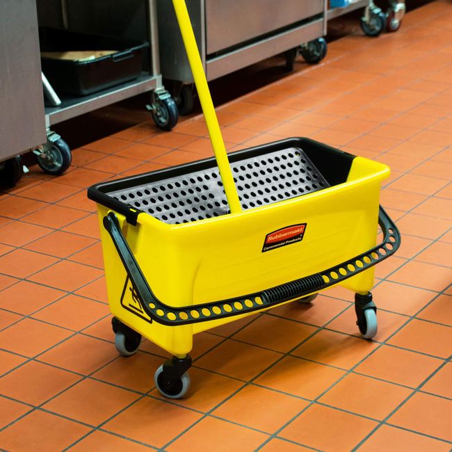 Rubbermaid Commercial Products Wheeled Mop Bucket at