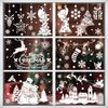 Xyxu Christmas Window Stickers, 9 Sheets White Theme, Reusable Snowflake Window Decorations
