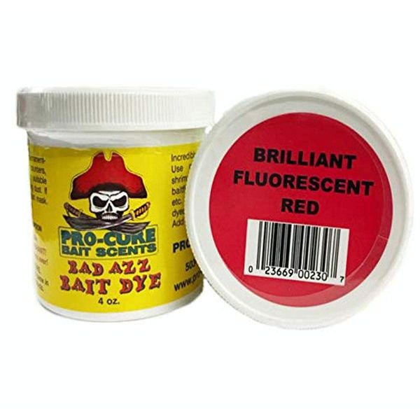 Pro-Cure Bad Azz Powder Dye, 4-Ounce, Brilliant Red Fluorescent