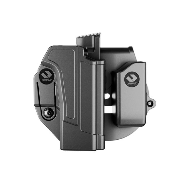 Orpaz S&W SD9VE Holster Modular S&W SD40VE Holster, OWB Holster (Level II Retention, with SD9VE/SD40VE Magazine Holster)