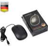 perixx PERIMICE-201C USB Type C Wired Optical Mouse with 3-Button, Scroll Wheel, 800 DPI, Black, 11703