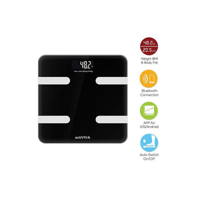 mbeat actiVIVA Bluetooth BMI and Body Fat Smart Scale with