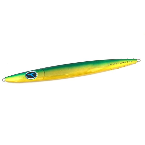 Take's Zinc Alloy Jig Mackerel (Mackerel) (Offshore Tuna Amberjack Bluefin Yellowtail) (300g, Green Gold)