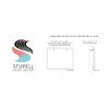 Stupell Industries Bathroom Terms Wash Floss Brush Flush Minimal Text, Designed by Stephanie Workman Marrott Canvas Wall Art, 30 x 40, Black
