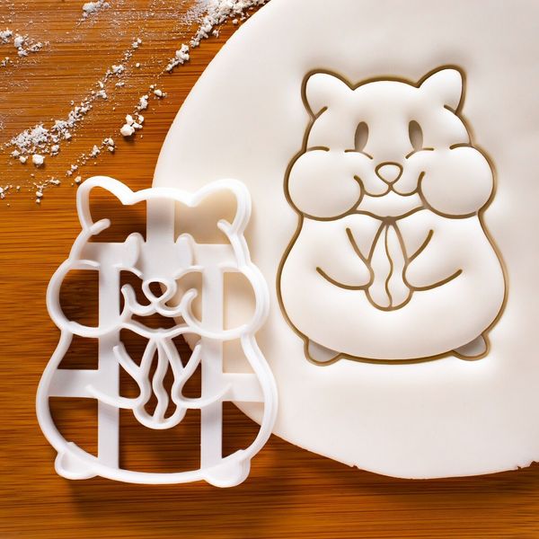 Hamster Eating Cookie Cutter small cute pet animal shelter adoption baby shower