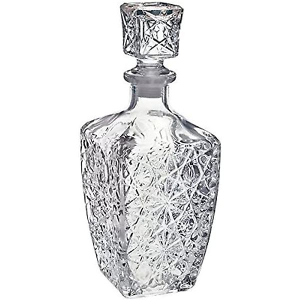 Liquor Bottle Decanter with Stopper Glass (Liquor Bottle 760ML 26 Ounces) Clear