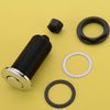 SINKINGDOM SinkTop Air Switch Kit with Chrome Long Button(Brass Cover) for Garbage Disposal