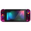 Custom DIY Replacement Case Shell for eXtremeRate Switch, Clear Material Switch Console Backplate, Joycon Holder Handle Controller Housing for NS, Full Button Set [Clear Candy Pink]