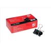 3 X Foldback Clips 25mm Black [Pack 12] + A Free Pen
