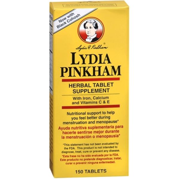 Lydia Pinkham Herbal Tablet Supplement 150 Tablets (Pack of 4)