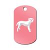 Mister Petlife Border Terrier Engraved Keychain/GI Tag Pink