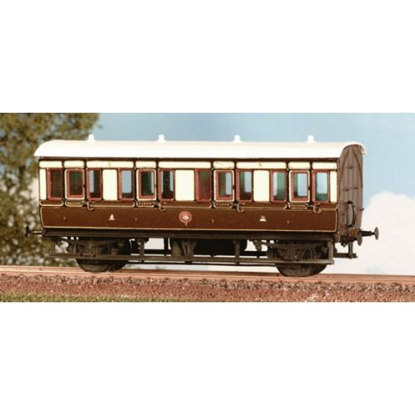 Ratio 612 GWR 4 wheel composite 4 compartment coach
