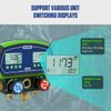 Digital Manifold Gauge Set Refrigeration HVAC System Pressure Vacuum Temp Tester