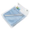 [Pen Case] Clear Square Pen Pouch, White, Blue (Blue/203469)