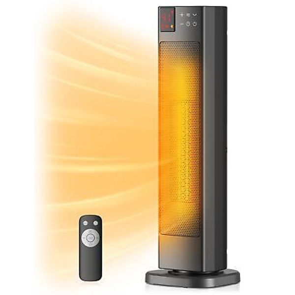 PELONIS Oscillating Ceramic Tower Indoor Space Heater for Home with Oscillati...