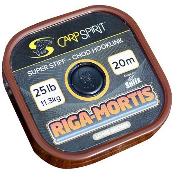 Carp Spirit Riga-Mortis - 20m - 9.1Kg-20Lbs - Lo-Vis Brown - ACS640051